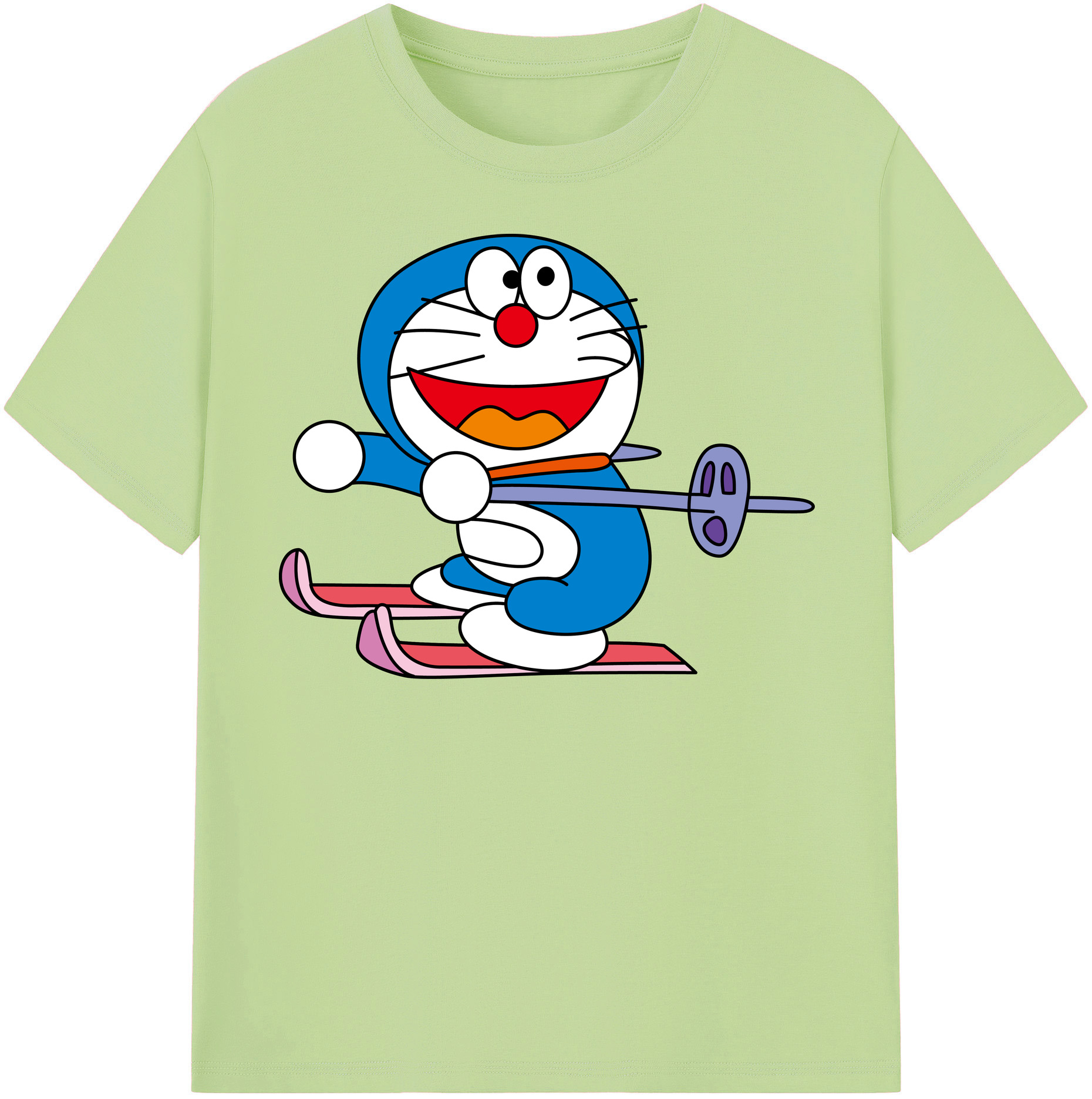 （画像用） ドラえもん Doraemon 綿100％半袖Tシャツ（フロントプリント）